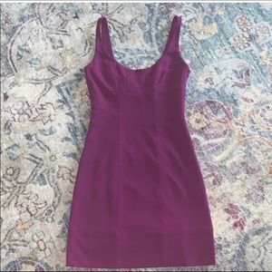 BCBGeneration Purple Bandage Mini Dress